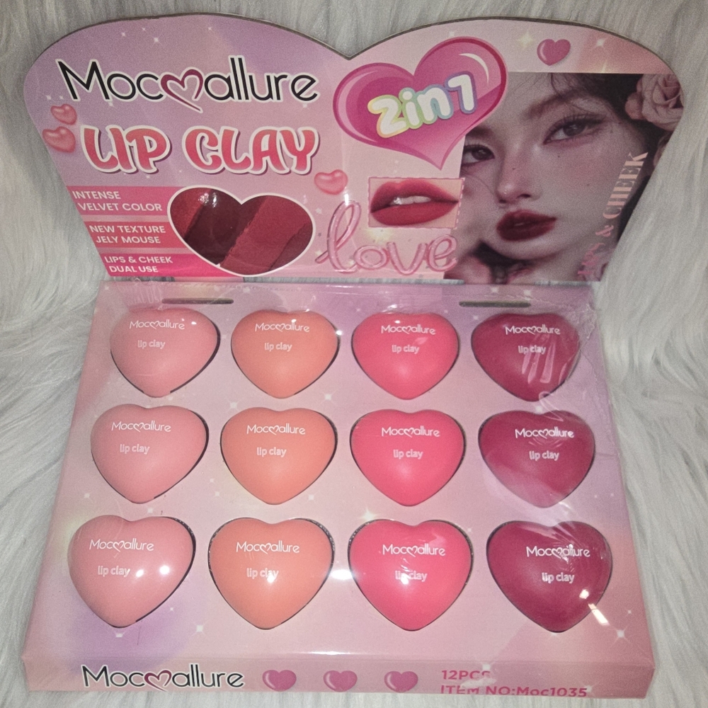 Lip Clay Set - Pink and Red Shades